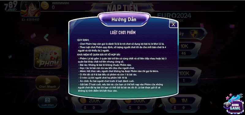 Bài phỏm 789Club: Những mẹo chơi kinh điển cho anh em 6 Luật chơi bài Phỏm 789club đơn giản